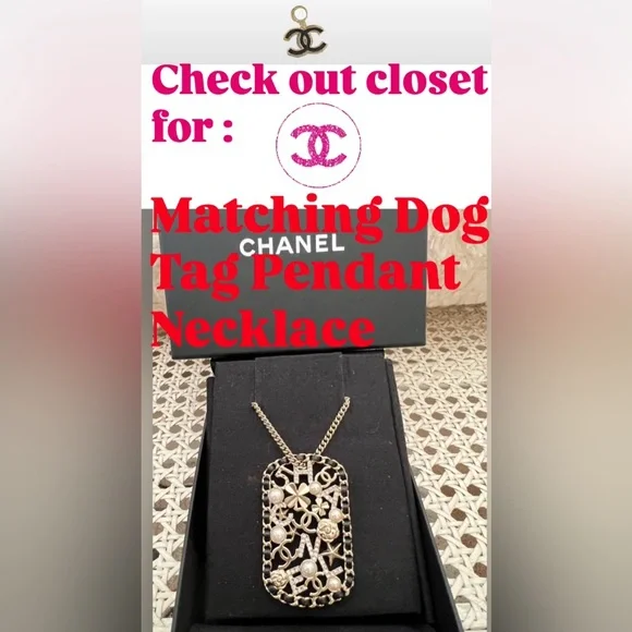 CHANEL CC Black Gold Plated Lambskin Leather Chain Post Earrings Crystal NEW Box - Picture 3 of 8